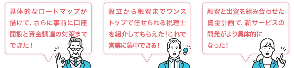 事業開発に集中・資金調達で事業拡大・融資と出資を組み合わせた資金政策で新サービスをリリース