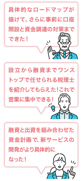 事業開発に集中・資金調達で事業拡大・融資と出資を組み合わせた資金政策で新サービスをリリース