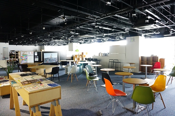 ソフトピアジャパン内の、IAMASキャンパスの一角