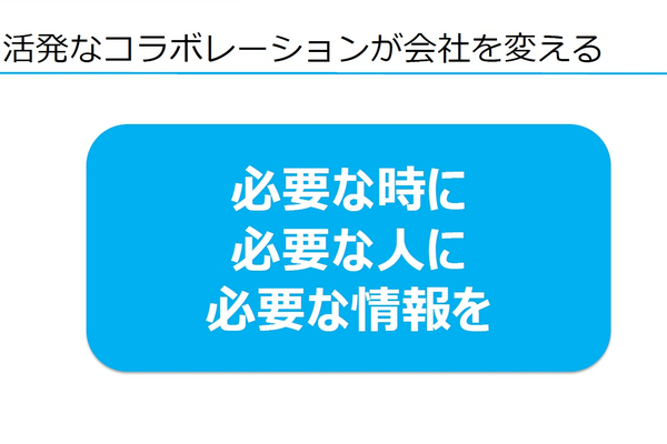 ベンチャー企業にもあてはまる「グループウェア三か条」