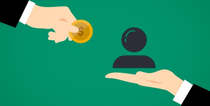 アウトソーシングを任せる図