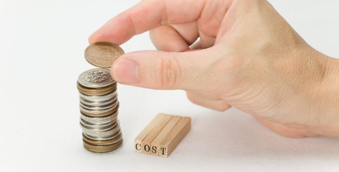 日本の硬貨と手