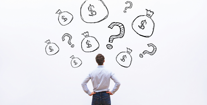 お金について考える人