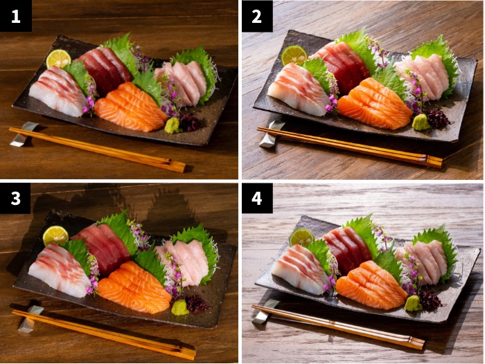 刺身写真4タイプ
