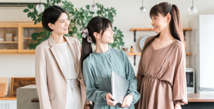 笑顔の女性陣
